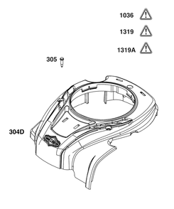 Blower Housing Group Diagram and Parts List for 9P602-0121-H1  Briggs and Stratton Engine